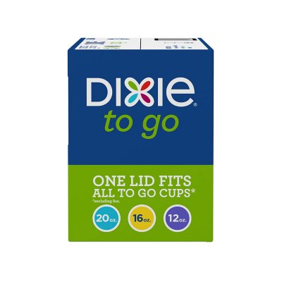 Dixie Sip-Through Dome Hot Cup Lids, Black 12-20 oz., 500 ct.