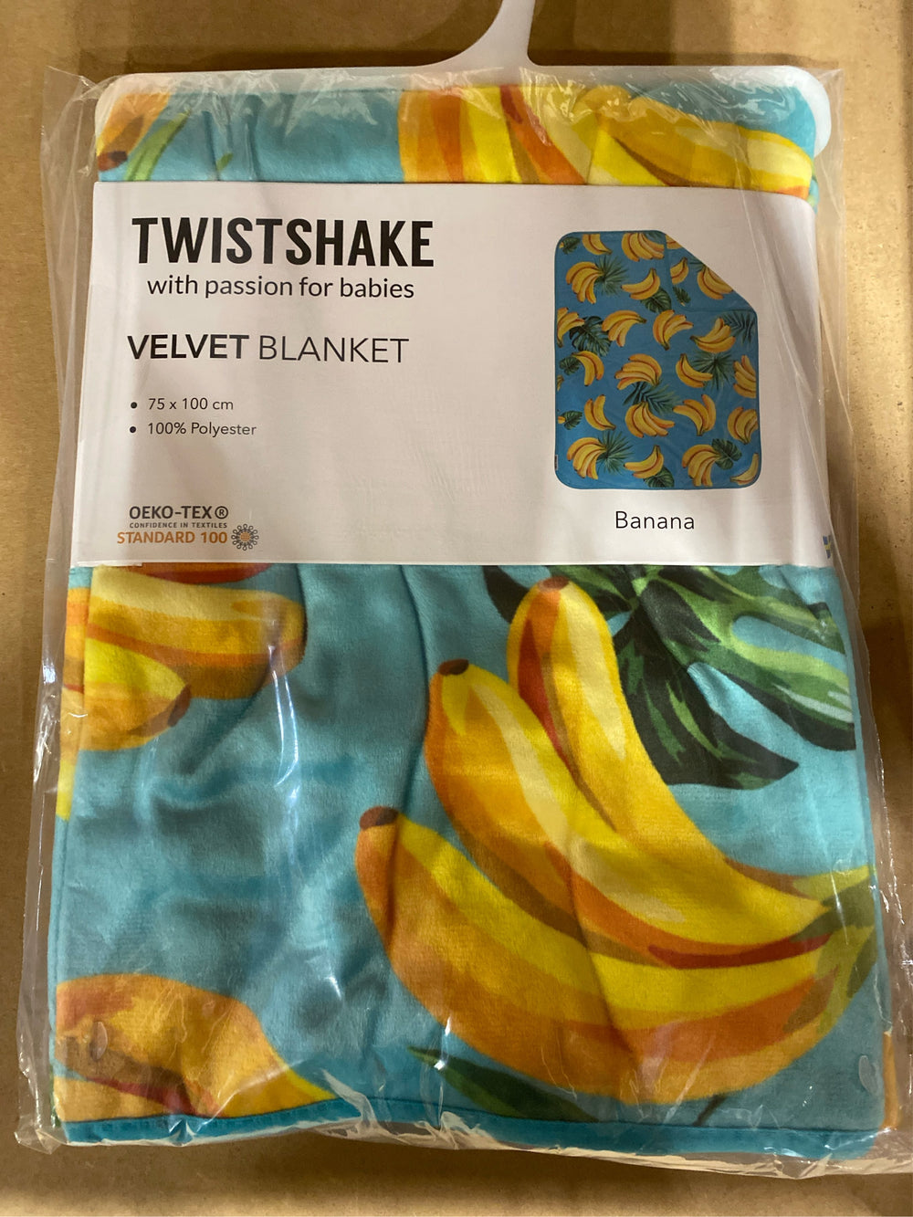 TwistShake Velvet Baby Blanket 75cm x 100cm - L12 - 1700
