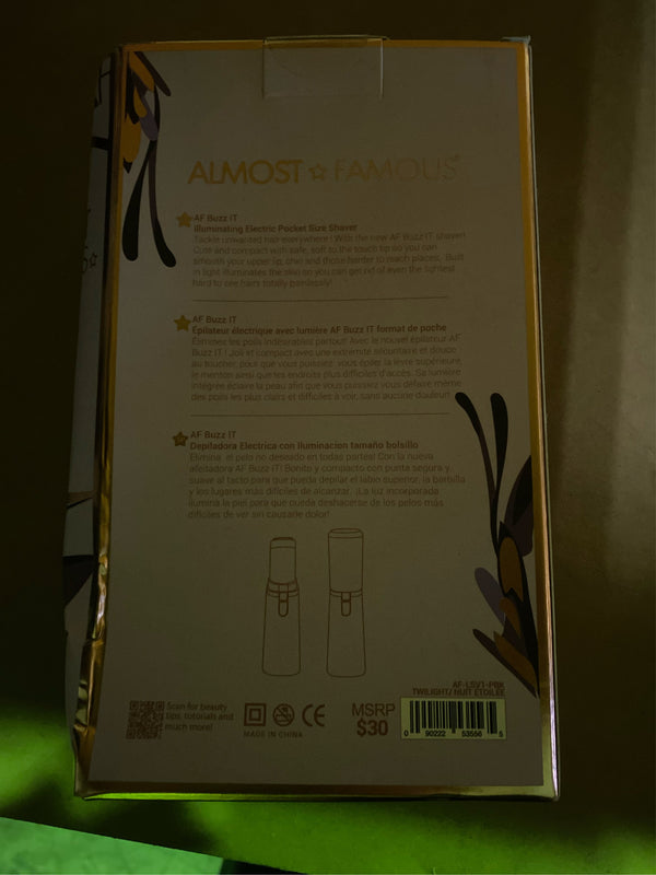Almost Famous Epilators Purple-Black - Twilight Buzz It Facial Hair Removal Wand - L10 - 152