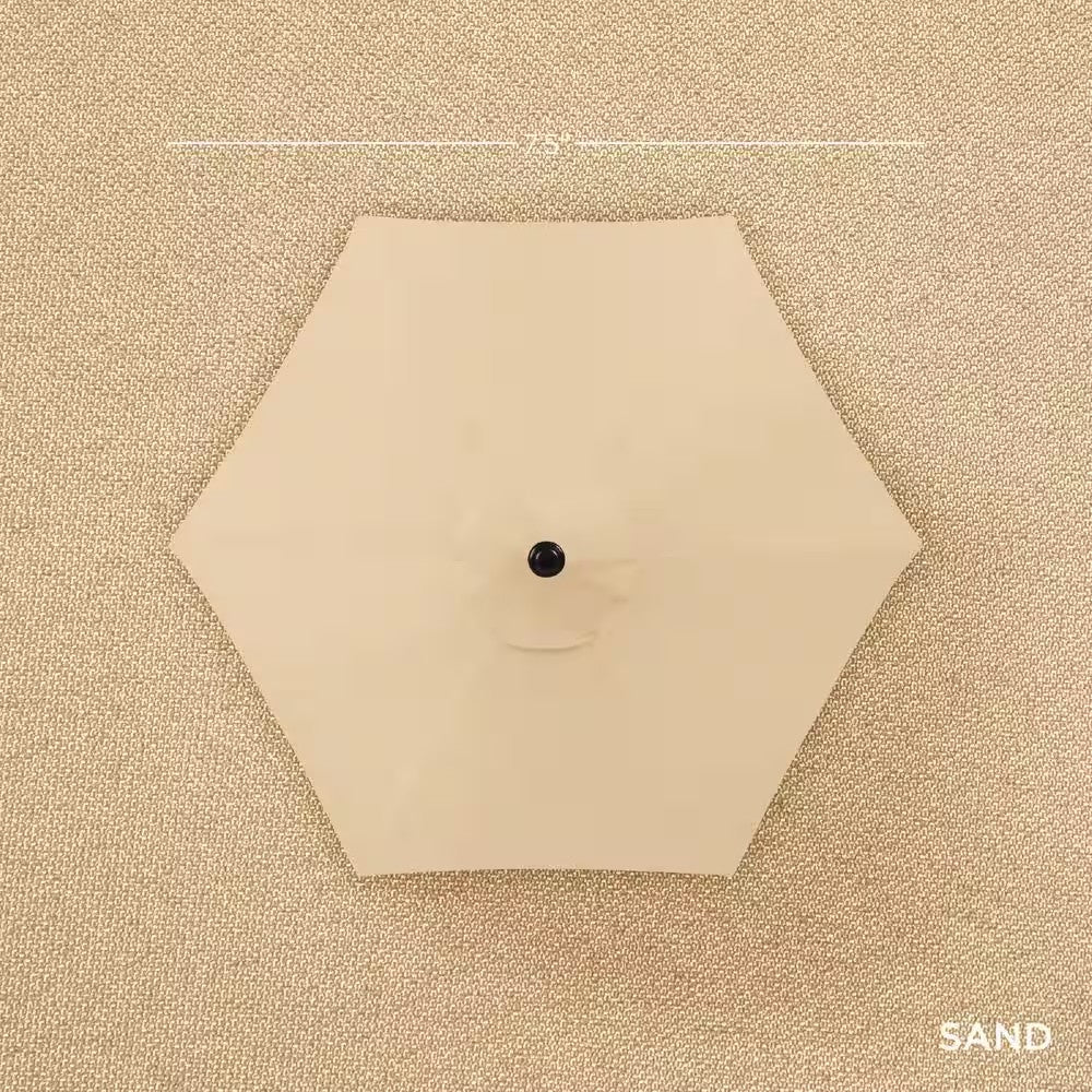 Sand 7.5 ft. Outdoor Market Patio Umbrella with Crank and Tilt - A3-0461