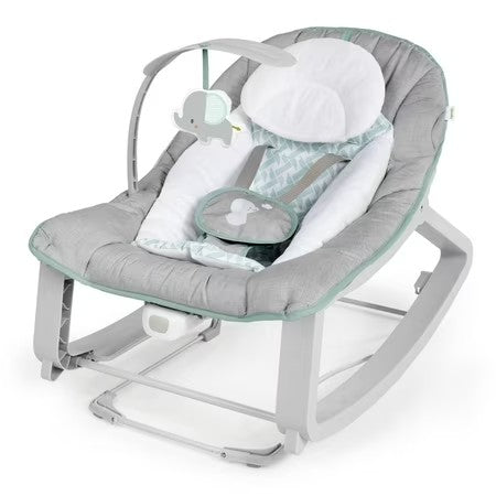 3-in-1 Vibrating Baby Bouncer & Rocker Chair — Multicolor — H66