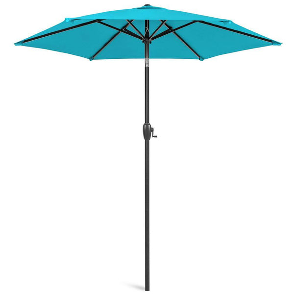 7.5 ft. Market Tilt Patio Umbrella in Sky Blue - K39
