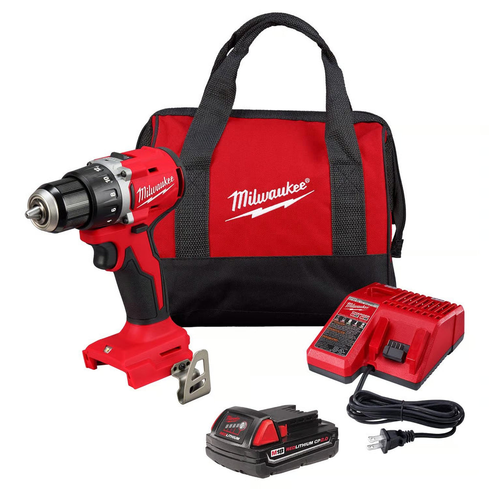 Milwaukee M18 Compact Next Gen 1/2 in. Brushless Cordless Drill/Driver Kit (Battery & Charger) 1508