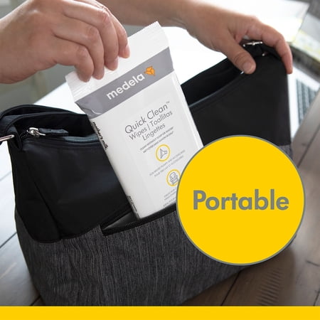 Medela Quick Clean Breast Pump and Accessory Wipes - 3 Packs of 30 Count -J9-0534