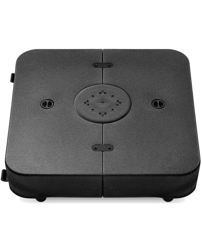 Best Choice Products Heavy-Duty Outdoor Cantilever Base Stand w/ Wheels, Locks, Fillable 330lb Capacity - Black - M3-1547