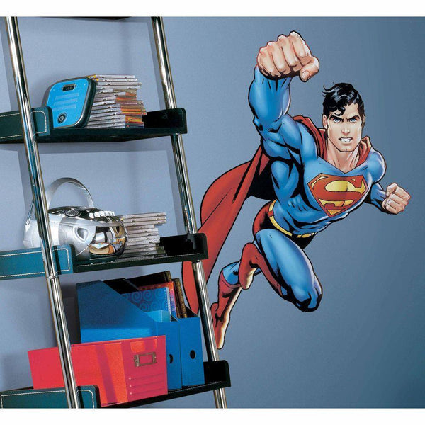 5 in. x 19 in. Superman Day Of Doom Peel and Stick Giant Wall Decals (6-Piece) -K10-0692