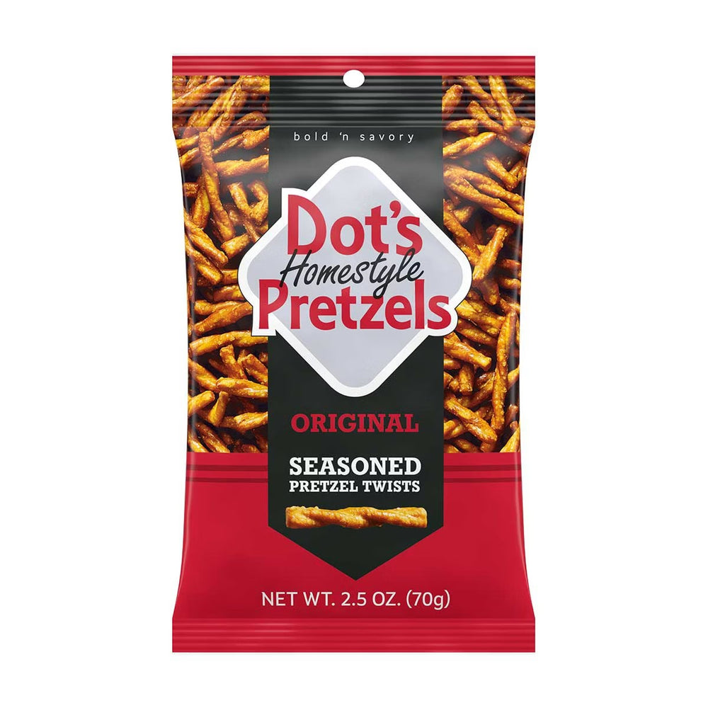 Dot s Homestyle Pretzels, Original Seasoned Pretzel Twists, 2.5 oz - 9 Packs - 460