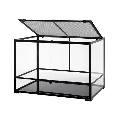 REPTI ZOO Knock-down Glass Terrarium, Medium-tall 36Lx24Dx24H; Easy Assembly - D5 -402