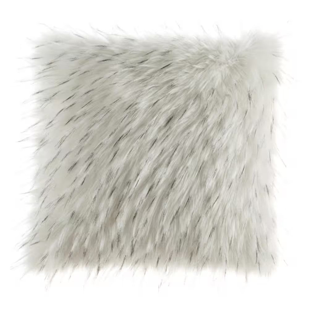Calisa White Animal Print Polyester 20 in. L x 20 in. W Pillow - F12 - 1113