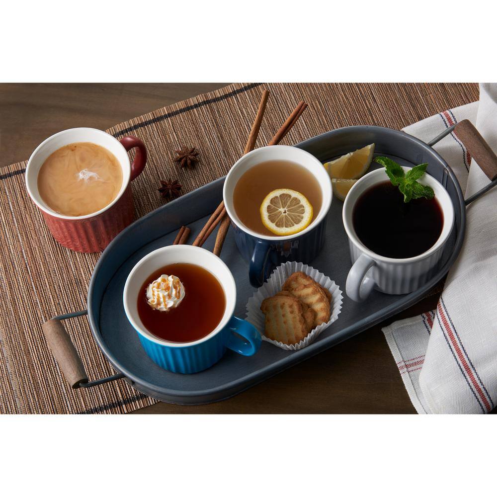 French White 20-Oz Blueberry Mug with Lid - K1 - 1402