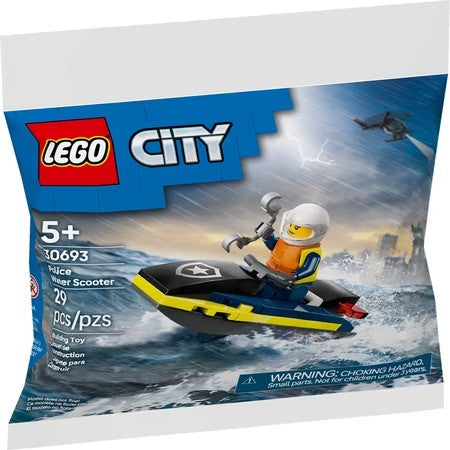 LEGO City Police Water Scooter Building Toy - Includes Police Office Minifigure - G12 - 273