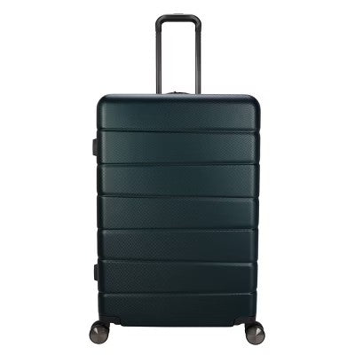 Skyline Hardside Large Checked Spinner Suitcase - Sea Moss: 8 Wheels, Telescoping Handle 319