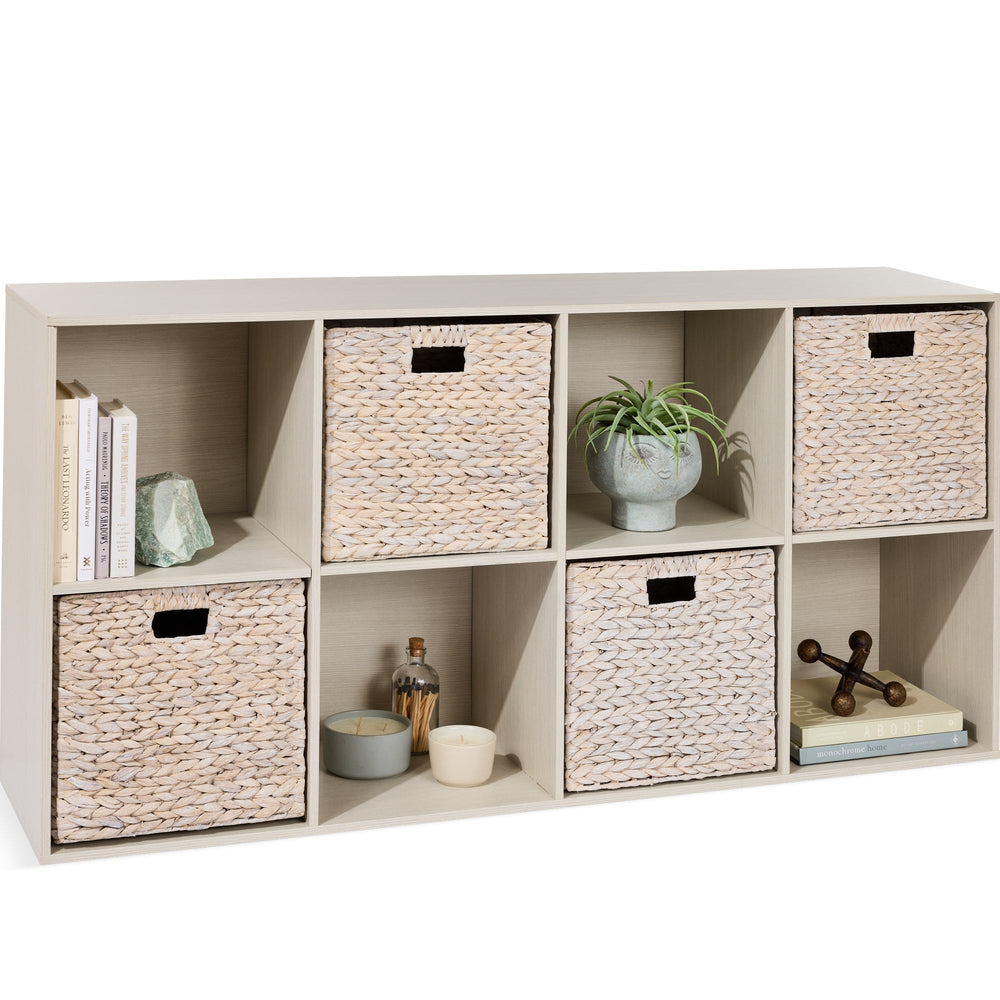 8-Cube Bookshelf, 11in Display Storage System, Organizer W/ Removable Back Panels 223