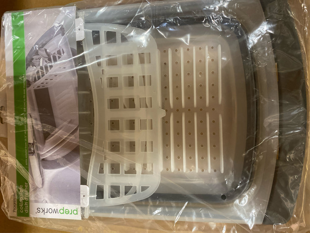 Progressive Prepworks 19 in. L X 16 in. W X 2.5 in. H Clear/Gray TPE/Polypropylene Dish Drainer - L10 - 496