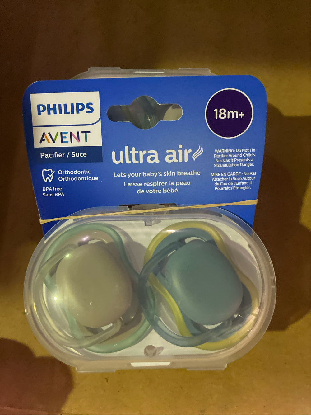 (Lot of 2) Avent Philips Avent Ultra Air Pacifier 18m+ 2 Pack - C5 - 384