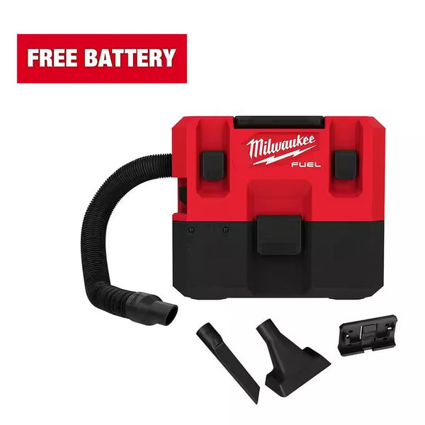Milwaukee M12 FUEL 12-Volt Lithium-Ion Cordless 1.6 Gal. Wet/Dry Vacuum (Vacuum-Only) - 1533
