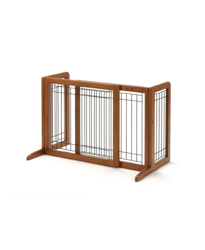 Richell Freestanding Pet Gate - Small - Brown - S -M5-0647