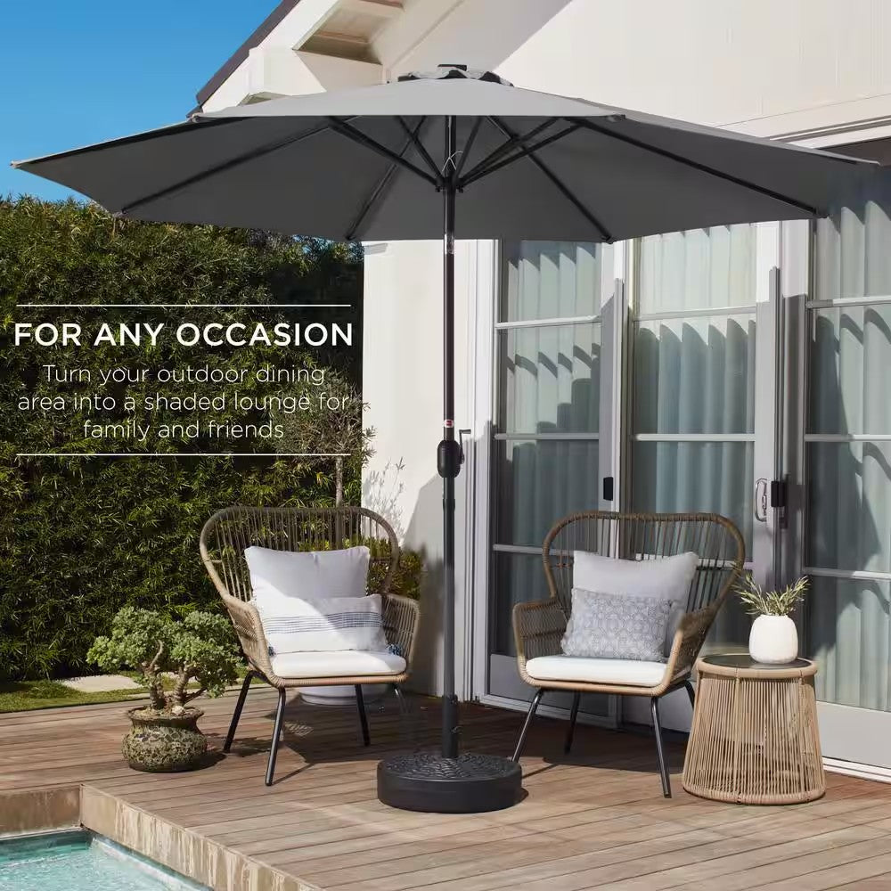 10 ft. Market Tilt Patio Umbrella in Gray - L8 - 472