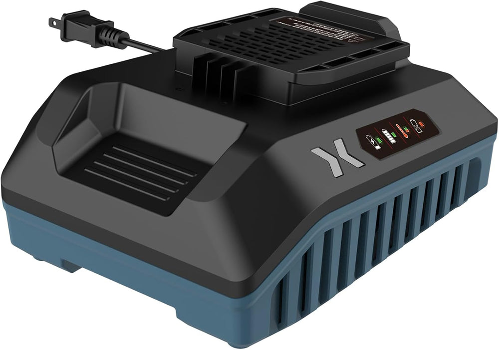 SENIX X6 5 Amp Battery Charger for SENIX 60 Volt Max* Lithium-ion Batteries, Quick Charger, Battery Indicator Lights, Wall Mounting Capable (CHQX6) - 1630