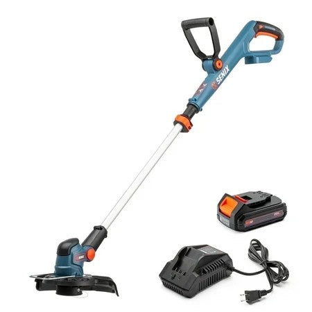 Senix 20V 10inch Rotating Telescopic Shaft,Cordless Grass String Trimmer Battery & Charger Included - 1541