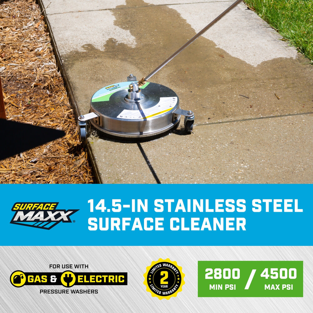 SurfaceMaxx 14.5-in up to 4500 PSI Rotating Surface Cleaner for Gas Pressure Washers 903