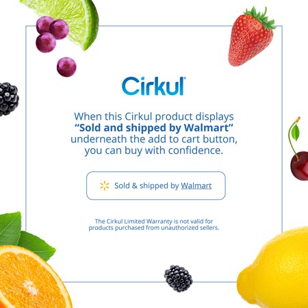 Cirkul 32oz Periwinkle Stainless Steel Starter Kit with Periwinkle Cirkul Lid 2.0 and 2 Flavor Cartridges (Blackberry Blueberry & Berry Blue Punch) 1373