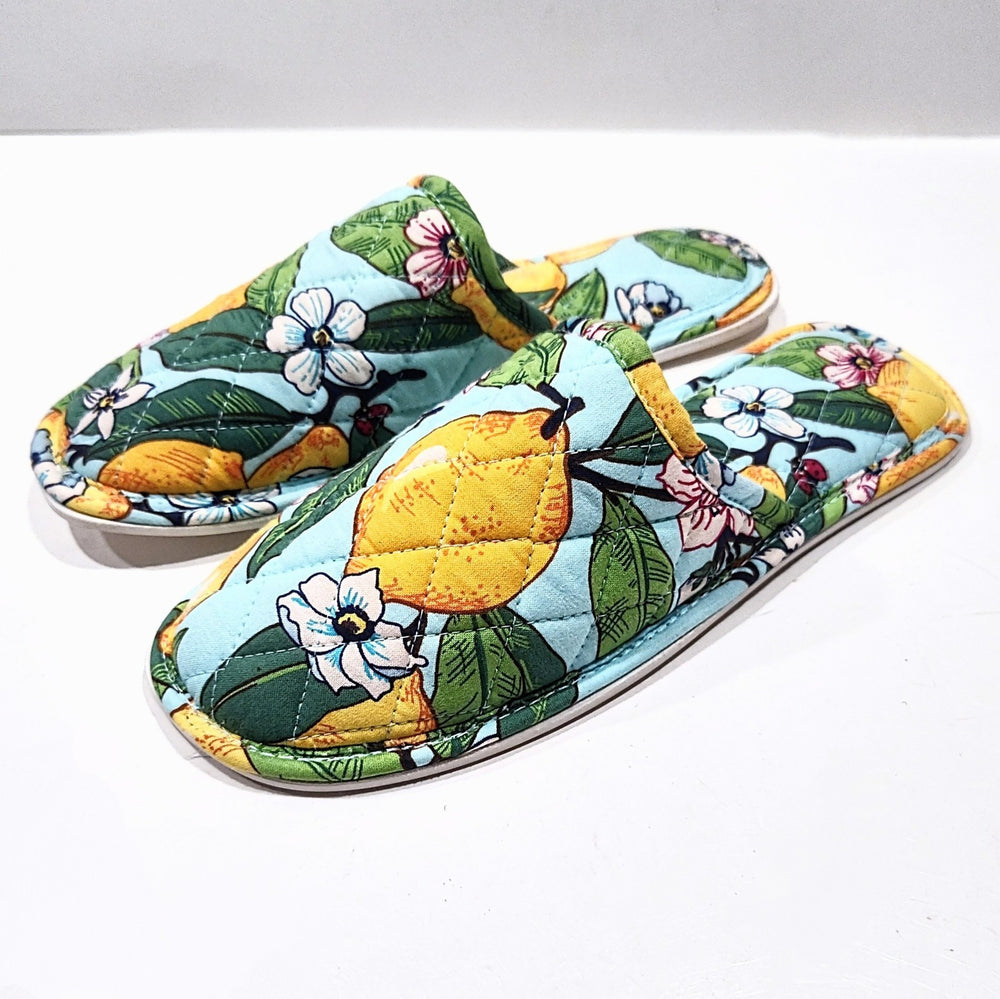 Vera Bradley Lemon Grove Travel Slippers Womens Medium 7-8 Slip on Mules Comfort -A4-1060 -A4-1061 -A4-1062 -A4-1063 -J5-1575 -J5-1576