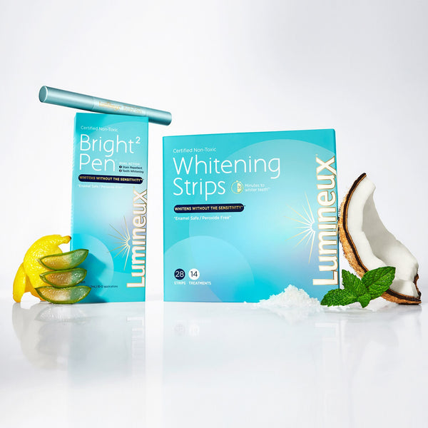 Lumineux Bright Pen, Dual Action Stain Repellant + Teeth Whitening Pen, Peroxide-Free, 10-12 Applications - F13 - 1206