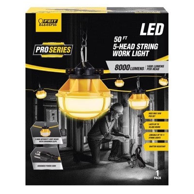 Feit Electric Pro Series 8000 lm LED Corded String/Linkable Work Light - C10 - 476