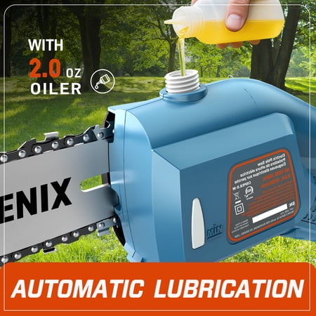 SENIX 120 Volt Max* 6.5 Amp Corded Electric Pole Saw for Tree Trimming, 8-Inch Oregon Bar and Chain, CSPE6.5-M 1885