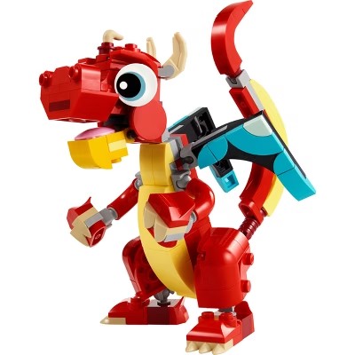 LEGO Creator 3 in 1 Red Dragon 3 in 1 Animal Toy Set 31145 -K11-1672
