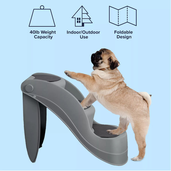 PetMaker 3-Step Pet Stairs for Small Dogs - F11 - 193