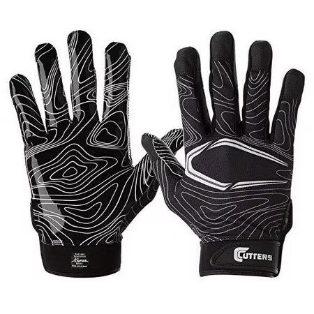 Cutters Game Day Receiver Gloves Youth S/M - C14 - 557