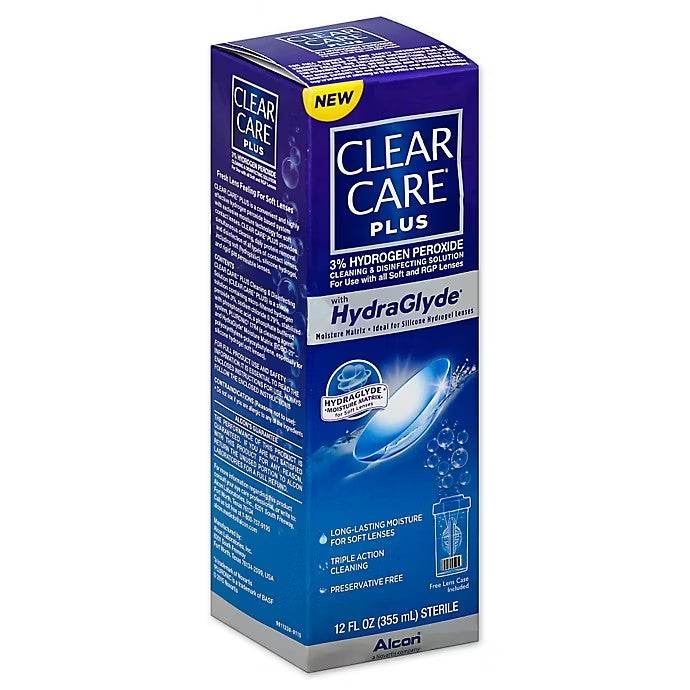 Clear Care  Plus 12 oz. Contact Cleaning & Disinfecting Solution with HydraGlyde - 391