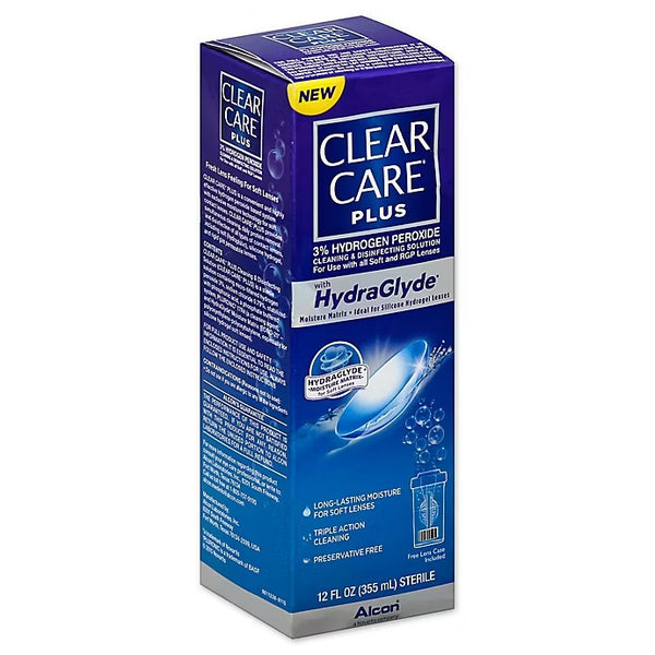 Clear Care  Plus 12 oz. Contact Cleaning & Disinfecting Solution with HydraGlyde - 391