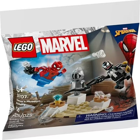 LEGO Marvel Venom's Museum Robbery - Super Hero Building Set for Kids - Includes Spider-Man and Venom Minifigures - G12 - 276