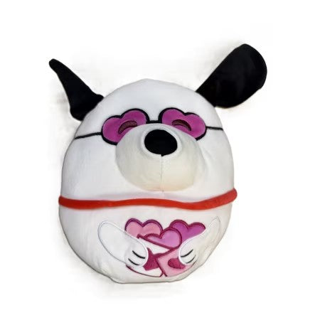 Squishmallows Original 8 inch Peanuts 2026 Valentines Snoopy with Purple Hearts Plush -K14-0653