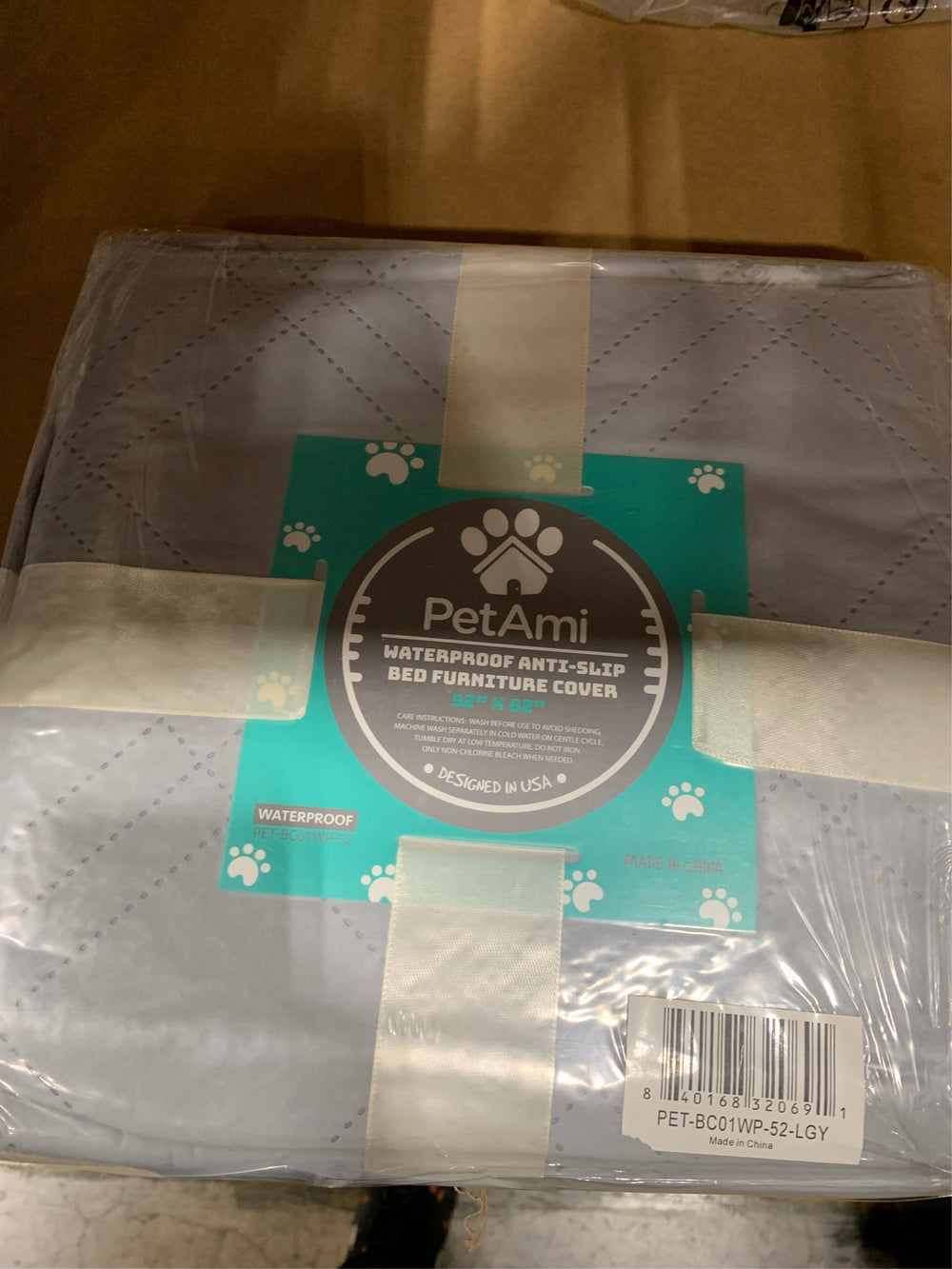 PetAmi Waterproof Bed Cover for Dogs, Waterproof Pet Blanket Couch Cover, Reversible Furniture Cover Sofa Protector for Pet Cat Bed, Washable Waterproof Blanket Dog Cover for Couch Seat, 102x82 Beige -J10-1658