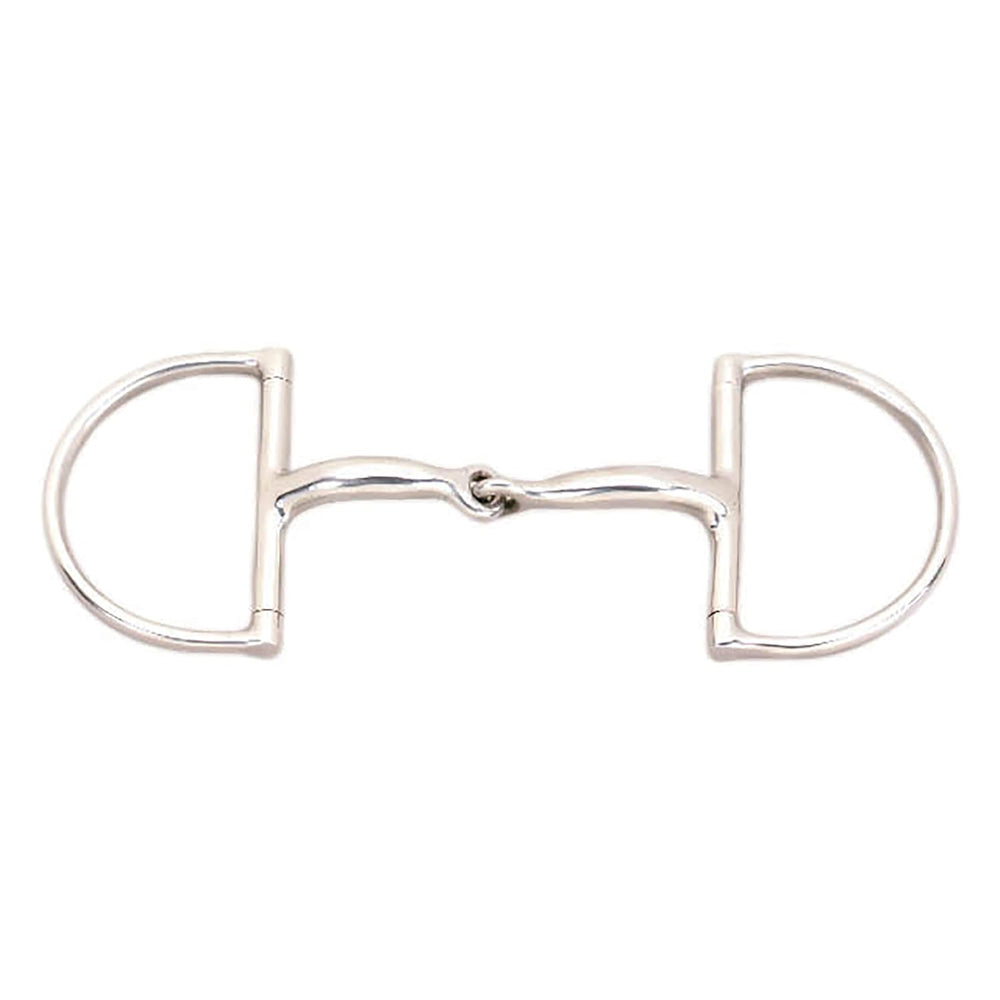 JP Korsteel Stainless Steel Hunter Dee Ring Snaffle Bit, 4" - K12 - 606