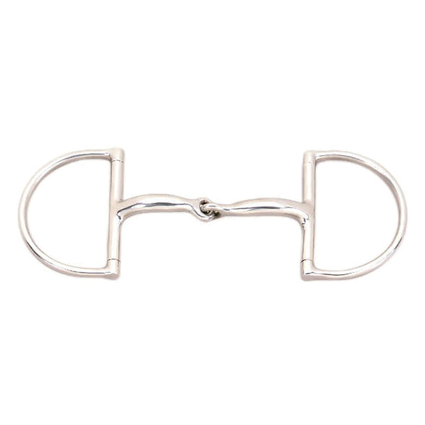 JP Korsteel Stainless Steel Hunter Dee Ring Snaffle Bit, 4" - K12 - 606
