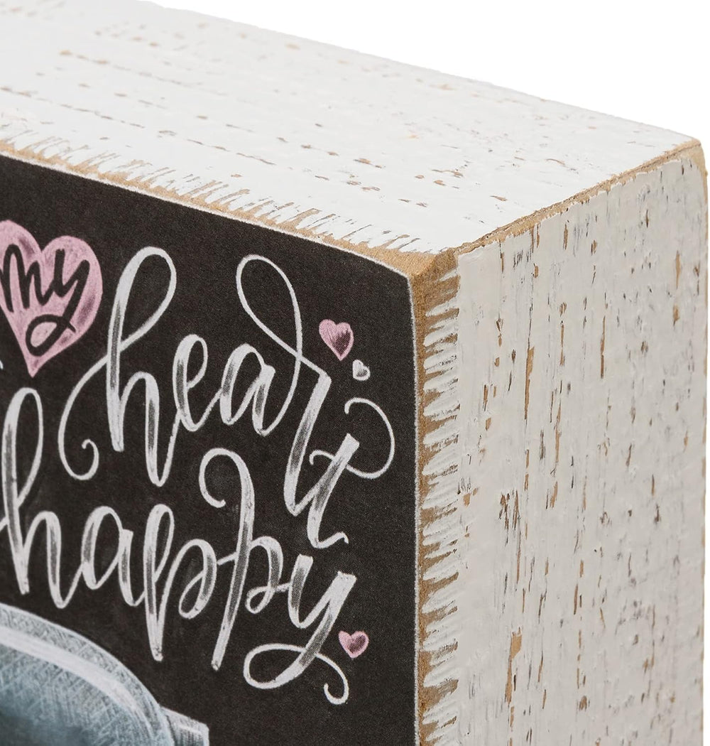 You Bake My Heart Happy Chalk Sign -L12-0667