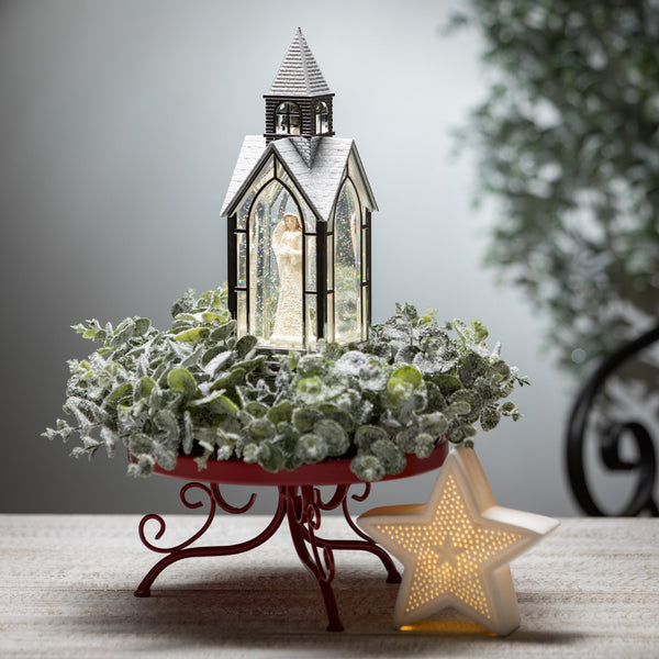 Sullivans 1-Pack Red Metal Rustic Decorative Tray -G5-0016