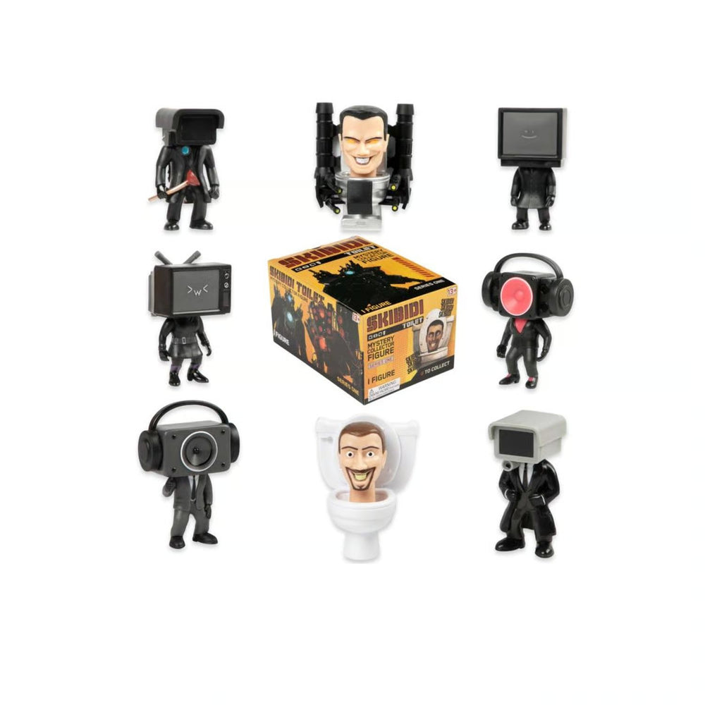 Skibidi Toilet S1 Mystery Collector Series Figures Toy Multicolored 9 pc pack of 8 - 632