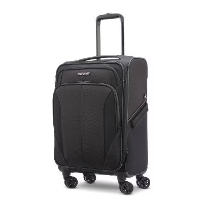 American Tourister Phenom 20" Softside Spinner Suitcase - Black 347