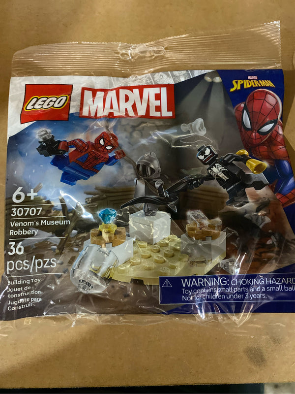 LEGO Marvel Venom's Museum Robbery - Super Hero Building Set for Kids - Includes Spider-Man and Venom Minifigures - G12 - 276
