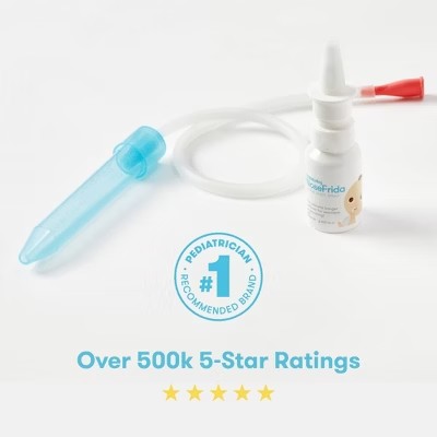 Frida Baby Baby Nasal Aspirator NoseFrida The Snotsucker All-Natural Saline - L10 - 248