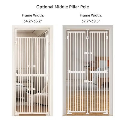 unipaws Upgraded Extra Tall Cat Gate, 35"-51"W, 75"H - A3 - 413