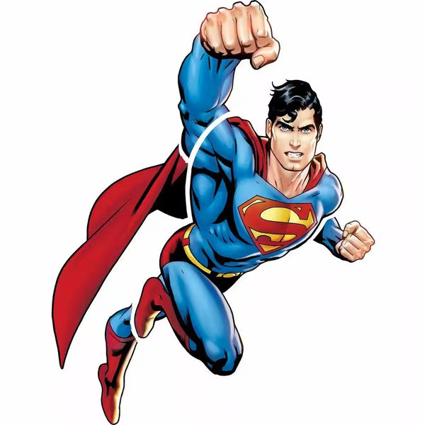 5 in. x 19 in. Superman Day Of Doom Peel and Stick Giant Wall Decals (6-Piece) -K10-0692