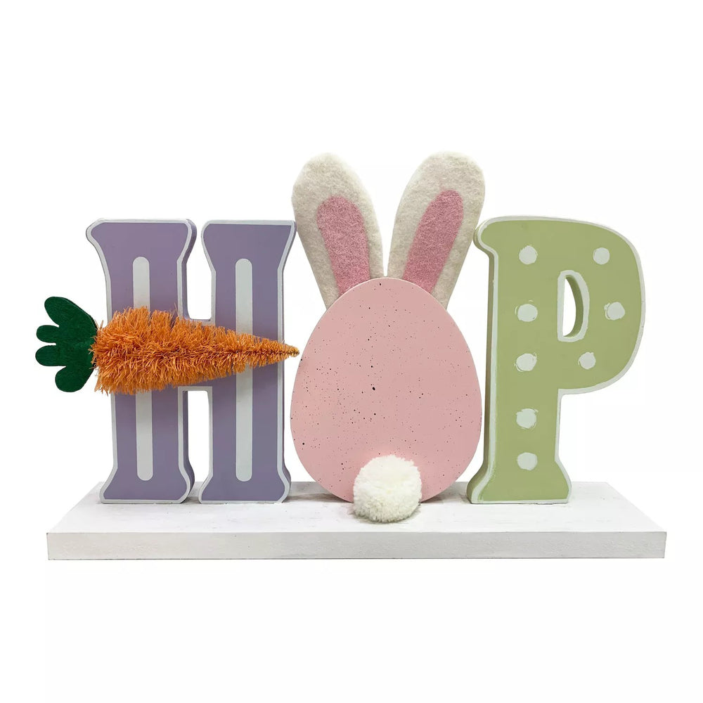 Celebrate Together  Easter Hop Sentiment Table Decor -J7-0502