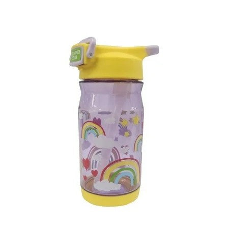 Reduce Hydrate Kids Plastic Water Bottle Purple Rainbow Sky 14 fl. oz. - 583